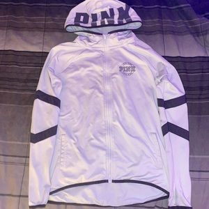 PINK XS light blue athletic zip up.